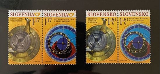 Sončna ura in astronomska ura (skupna izdaja Slovenija–Slovaška)